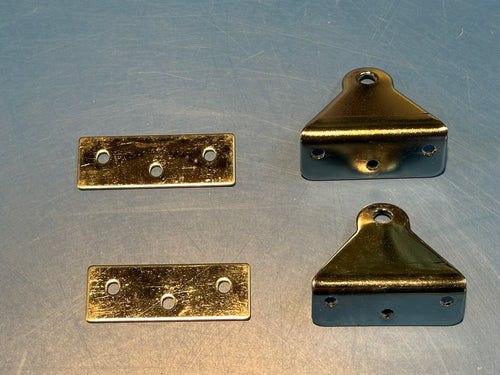 EX1170 Roerbeslag (gudgeons) set met backing plates - Optiparts